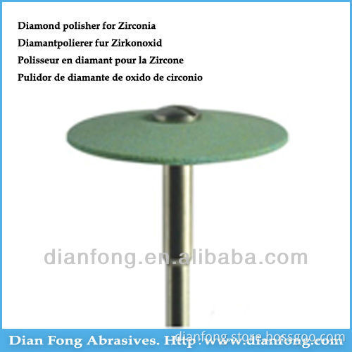 DC104 HP Shank Wheel Diamond Impregnated Mixed Ceramic Powder Heatless Polisher For Zirconia Polishing Wood
